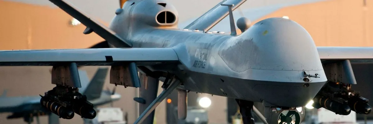 RAF Reaper at Kandahar Airfield in Afghanistan